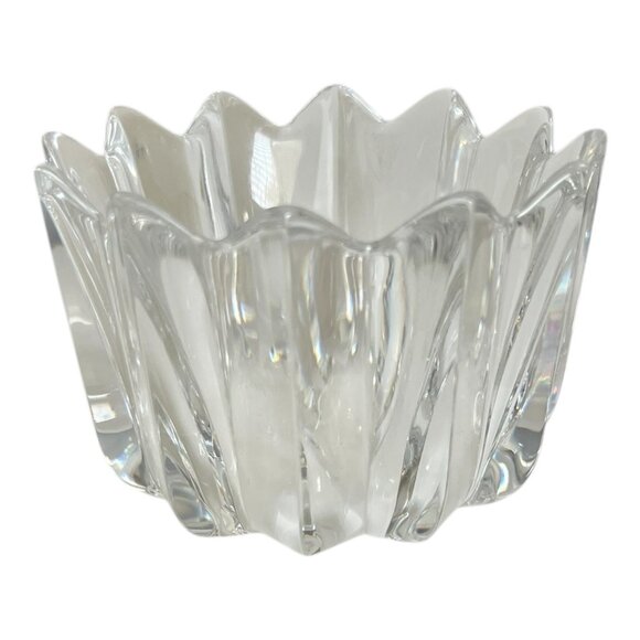 Vintage Orrefors Sweden Crystal Crown Bowl Designed By Jan Johansson - Picture 2 of 7